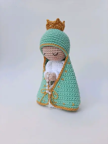 Nossa Senhora Aparecida de Crochê Amigurumi