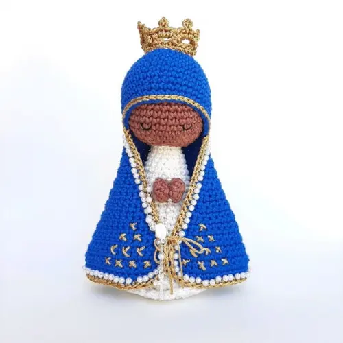 Nossa Senhora Aparecida de Crochê Amigurumi