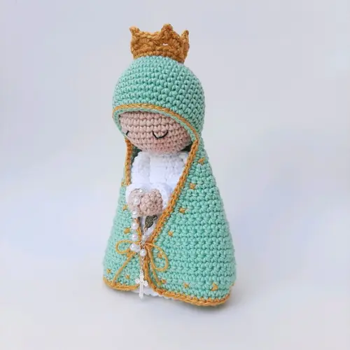 Nossa Senhora Aparecida de Crochê Amigurumi