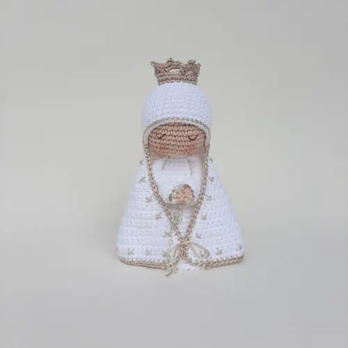 Nossa Senhora de Crochê Amigurumi Santinha
