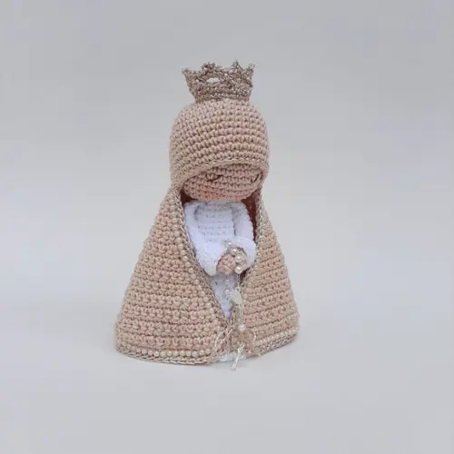 Nossa Senhora de Crochê Amigurumi Santinha