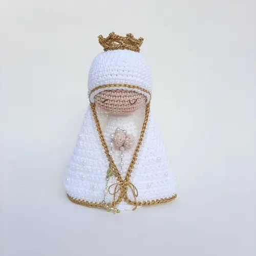 Nossa Senhora de Crochê Amigurumi Santinha