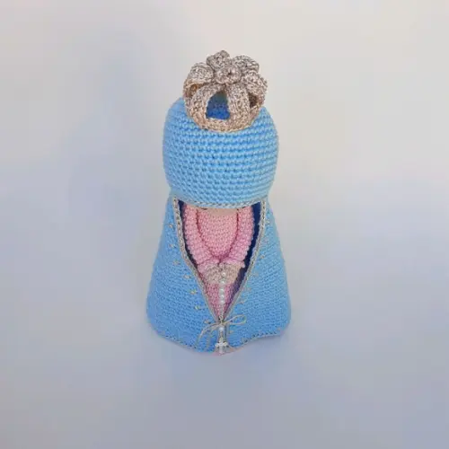 Nossa Senhora de Crochê Amigurumi Santinha