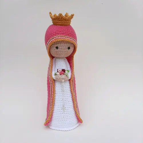 Nossa Senhora de Crochê Amigurumi Santinha