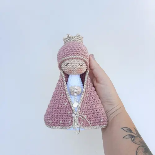 Nossa Senhora De Crochê Amigurumi Santinha