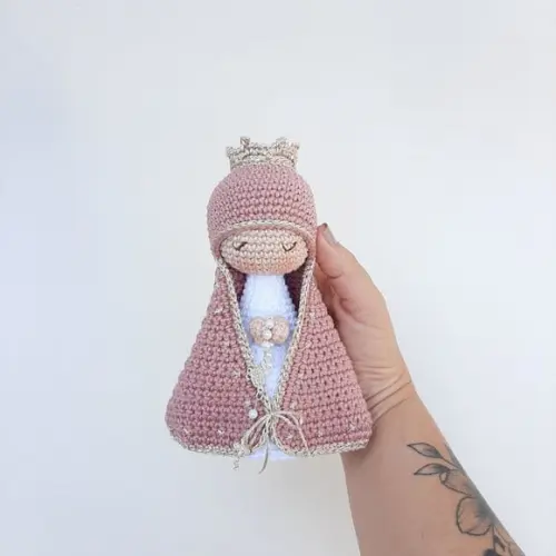 Nossa Senhora De Crochê Amigurumi Santinha