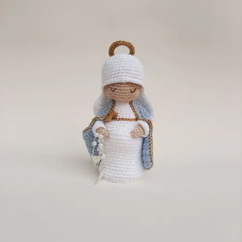 Nossa Senhora do Ó, Maria Gravida de Crochê Amigurumi