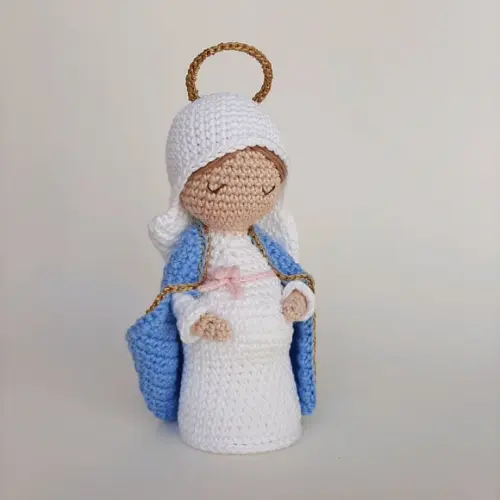 Nossa Senhora do Ó, Maria Gravida de Crochê Amigurumi