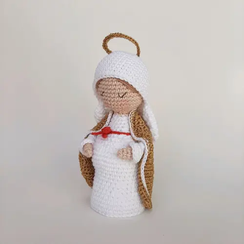 Nossa Senhora do Ó, Maria Grávida de Crochê Amigurumi