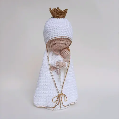 Nossa Senhora e Menino Jesus Crochê Amigurumi