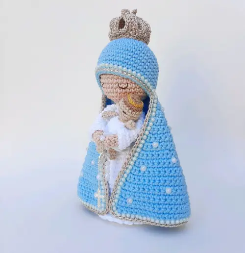 Nossa Senhora e Menino Jesus Crochê Amigurumi