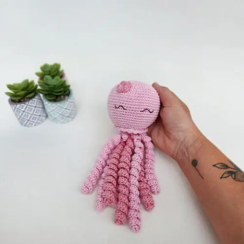 Polvo Amigurumi Crochê Terapêutico