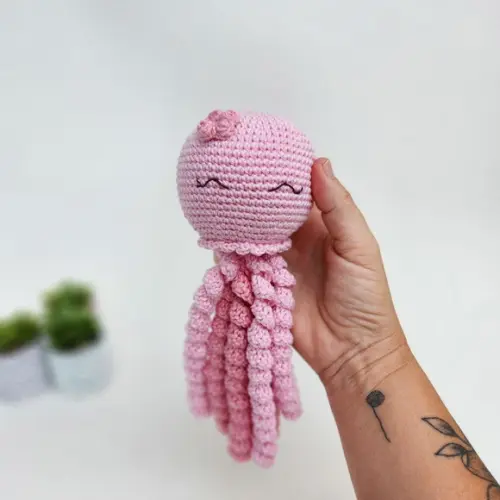 Polvo Amigurumi Crochê Terapêutico