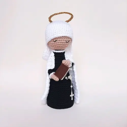 Santa Francisca Romana Crochê Amigurumi