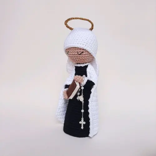 Santa Francisca Romana Crochê Amigurumi