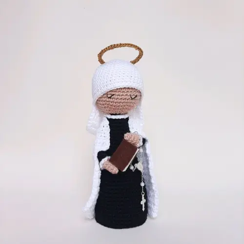 Santa Francisca Romana Crochê Amigurumi