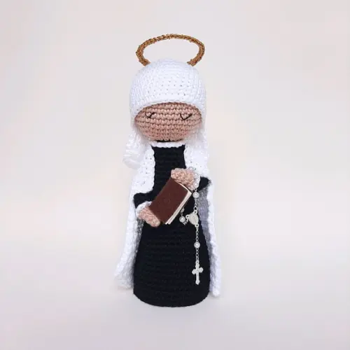 Santa Francisca Romana Crochê Amigurumi