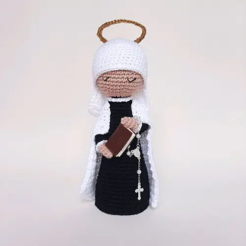 Santa Francisca Romana Crochê Amigurumi