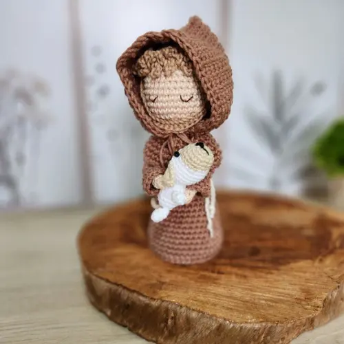 São Francisco de Assis Crochê Amigurumi