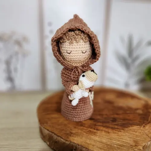 São Francisco de Assis Crochê Amigurumi