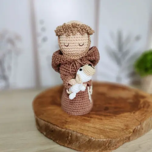São Francisco de Assis Crochê Amigurumi