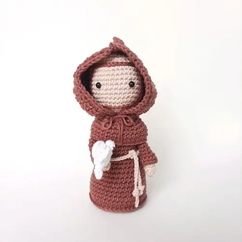 São Francisco de Assis de Crochê Amigurumi