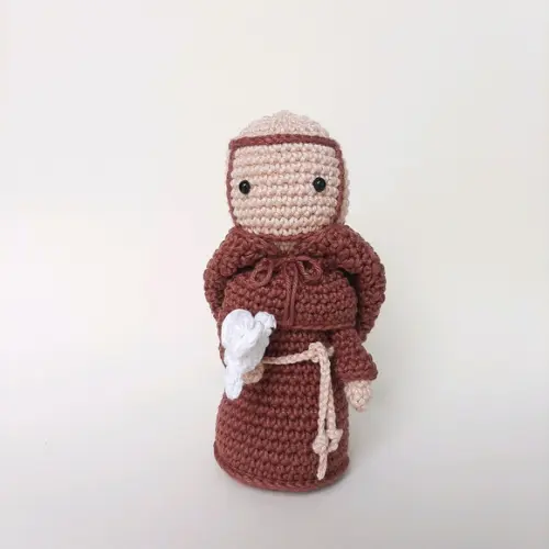 São Francisco de Assis de Crochê Amigurumi