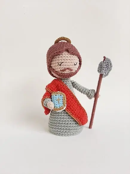 São Judas Tadeu Crochê Amigurumi