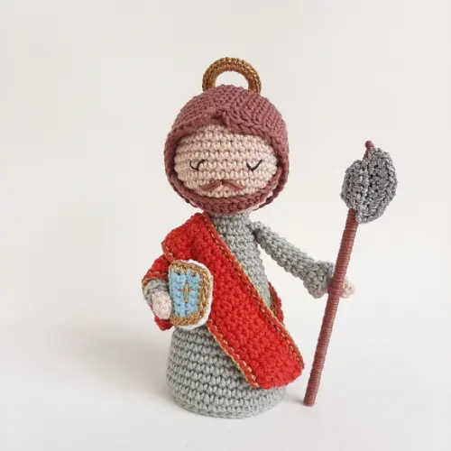 São Judas Tadeu Crochê Amigurumi