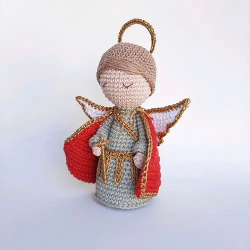 São Miguel Arcanjo Crochê Amigurumi