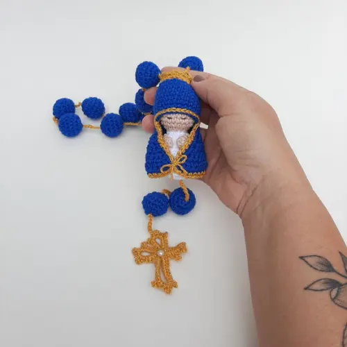 Terço De Crochê Nossa Senhora Aparecida