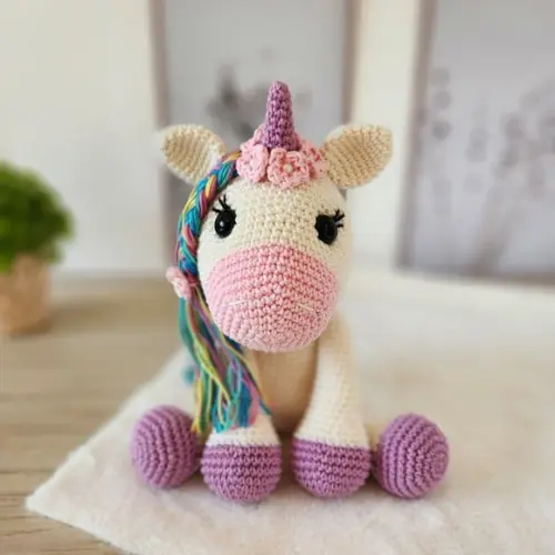 Unicórnio de Crochê Amigurumi