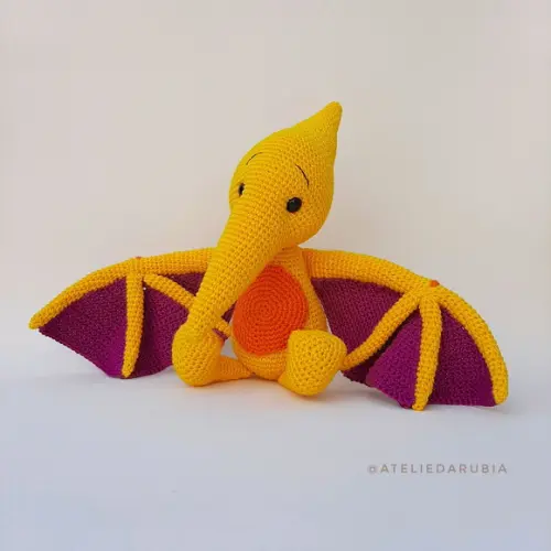 Trio Dinossauros de Crochê Amigurumi