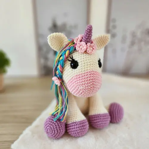 Unicórnio de Crochê Amigurumi