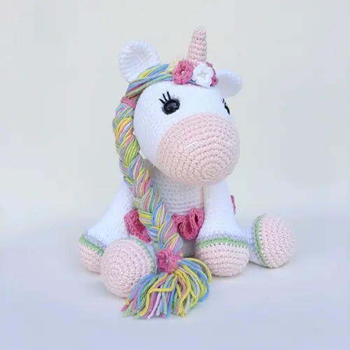 Unicórnio de Crochê Amigurumi bailarina