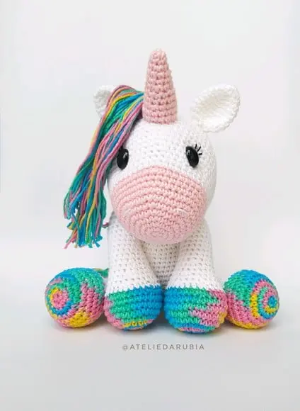 Unicórnio de Crochê Amigurumi