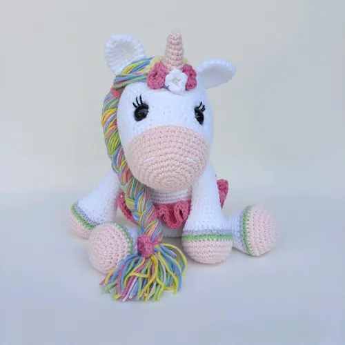 Unicórnio de Crochê Amigurumi bailarina