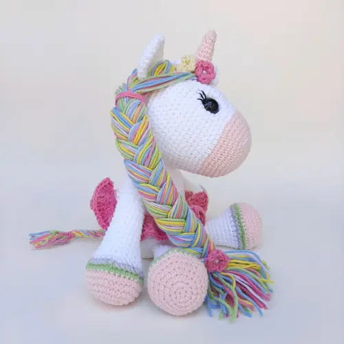 Unicórnio de Crochê Amigurumi bailarina