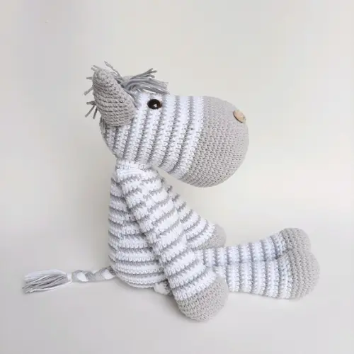 Zebra de Crochê Amigurumi