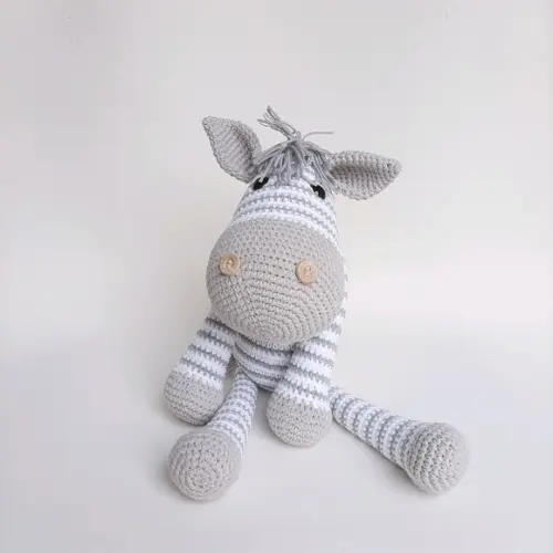 Zebra de Crochê Amigurumi