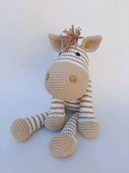 Zebra de Crochê Amigurumi