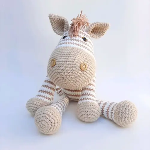 Zebra de Crochê Amigurumi