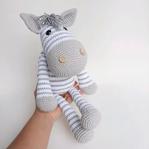Zebra de Crochê Amigurumi