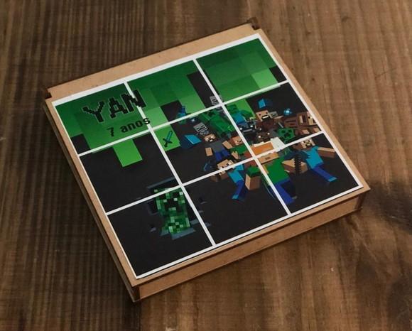 Minecraft, Jogo da Velha Personalizado. Envio Rápido.