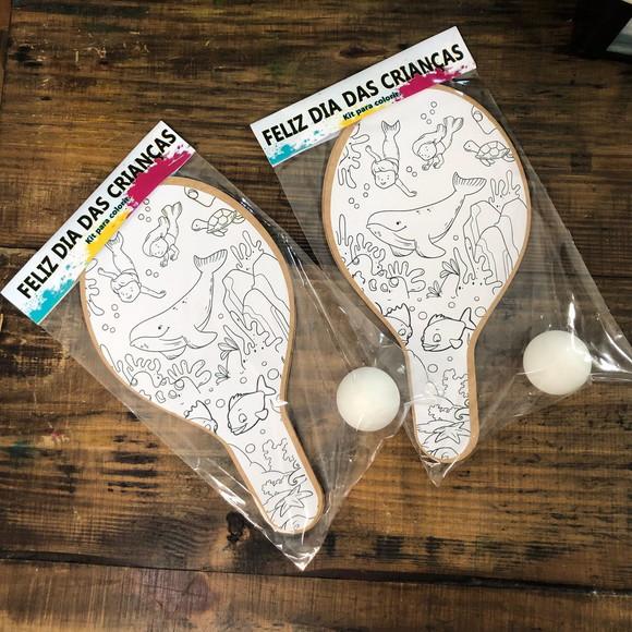 Brinde Dia das Crianças, Kit Raquetes de Ping Pong.