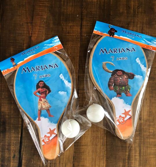 Moana e Maui, Kit Raquetes. Envio Rápido.