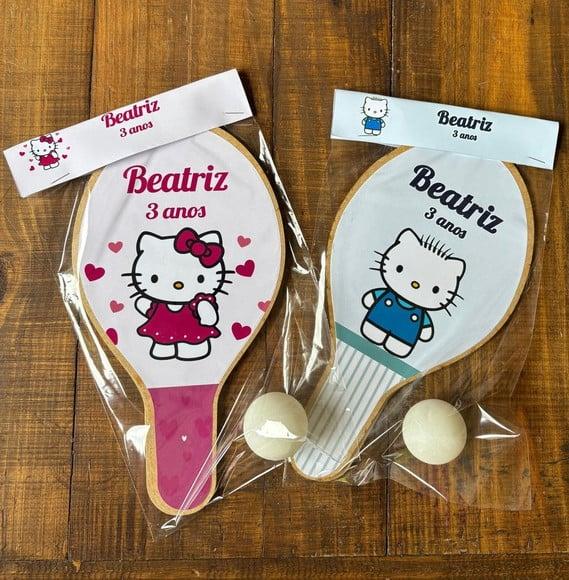 Kit Raquetes de Ping Pong , Hello Kitty - Envio Rápido.