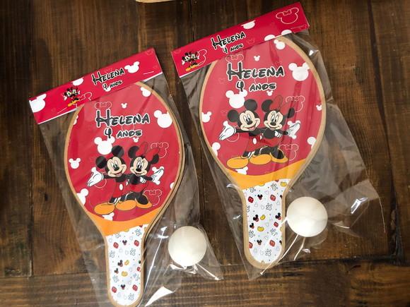 Kit Raquetes Ping Pong, Mickey e Minnie, Envio Rápido.