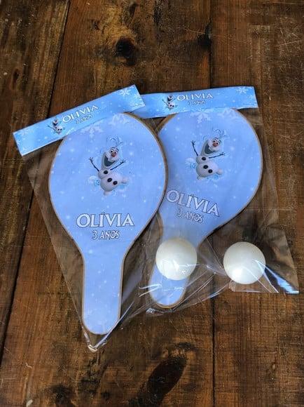 Olaf Frozen, Kit Raquetes. Envio Rápido.