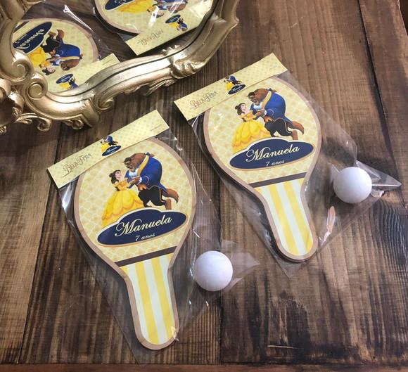 a Bela e a Fera, Kit Raquetes de Ping Pong. Envio Rápido.